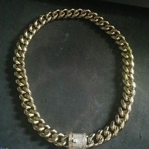 Gold Miami Cuban link chain